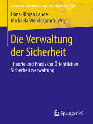 cover image of Die Verwaltung der Sicherheit
